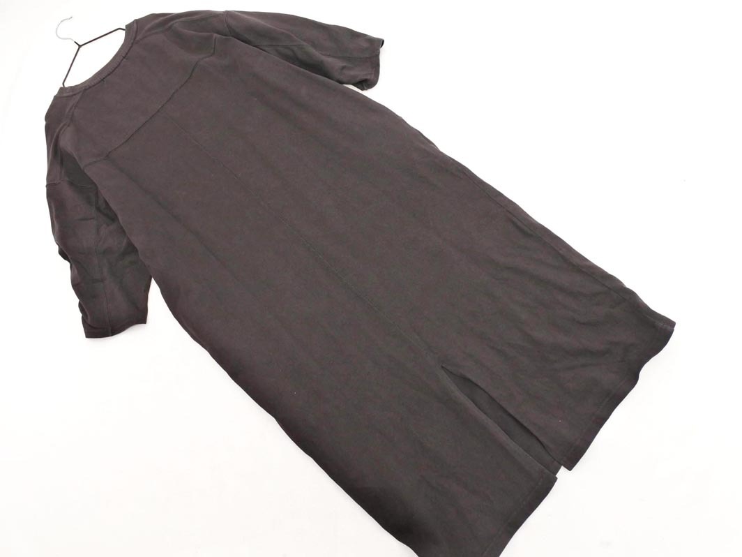 KBF ケービーエフ アーバンリサーチ 5分袖 ワンピース sizeOne/チャコール ■◆ ☆ ffb8 レディース_画像6