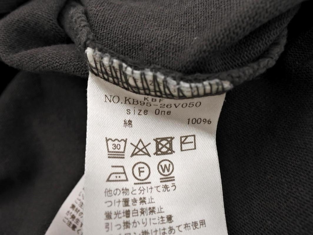 KBF ケービーエフ アーバンリサーチ 5分袖 ワンピース sizeOne/チャコール ■◆ ☆ ffb8 レディース_画像7