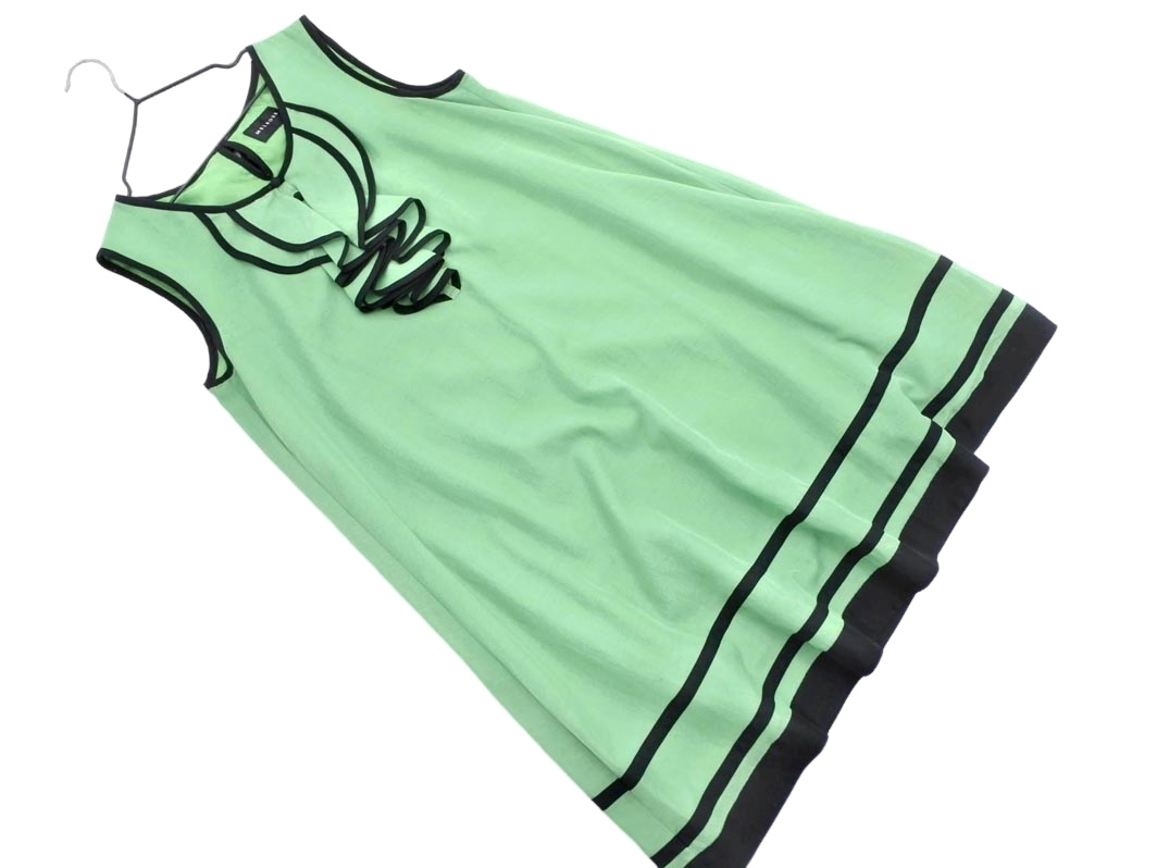 MELROSE メルローズ フリル ノースリーブ ワンピース size3/緑 ■◆ ☆ ffb8 レディース_画像1