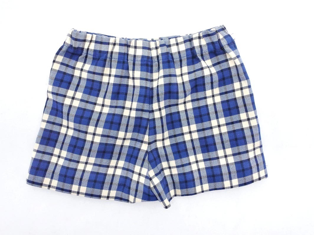 ネコポスOK ZARA ザラ チェック スカート パンツ size104cm/紺 ■■ ☆ ffc0