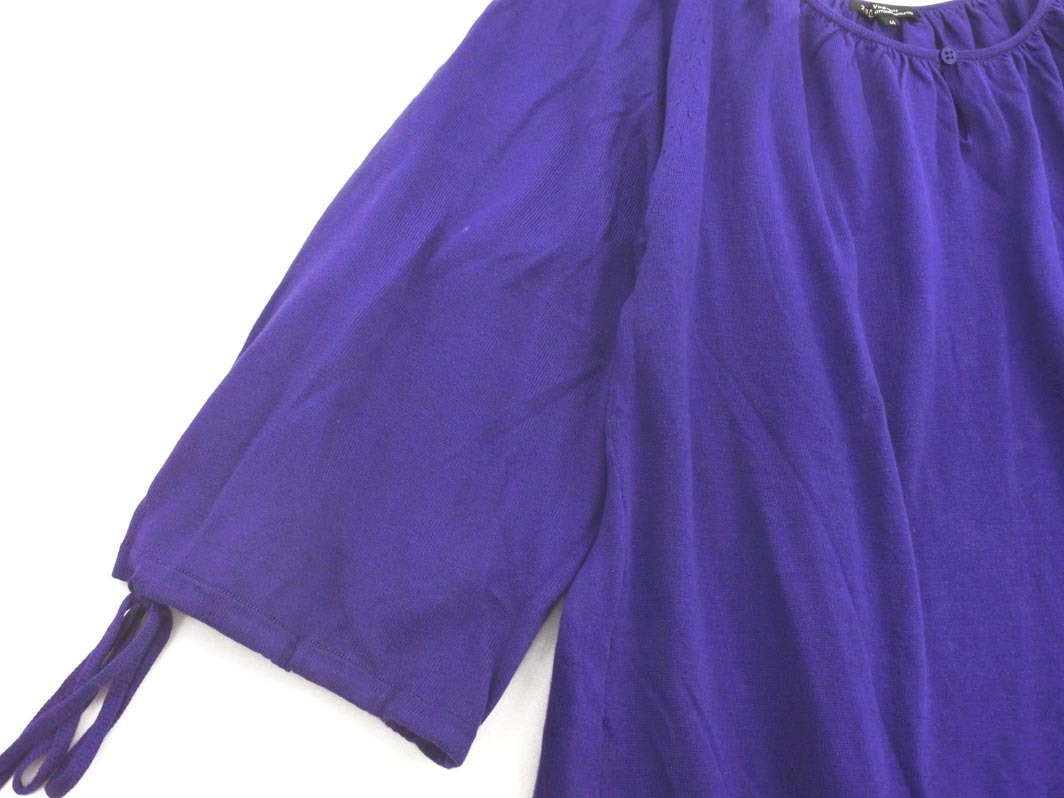 23 район туника вязаный свитер size44/ фиолетовый #* * ffb9 женский