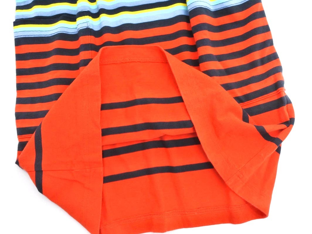 MARC BY MARC JACOBS マークバイマークジェイコブス ボーダー ノースリーブ ワンピース sizeS/黒ｘ赤 ■◆ ☆ ffb9 レディース