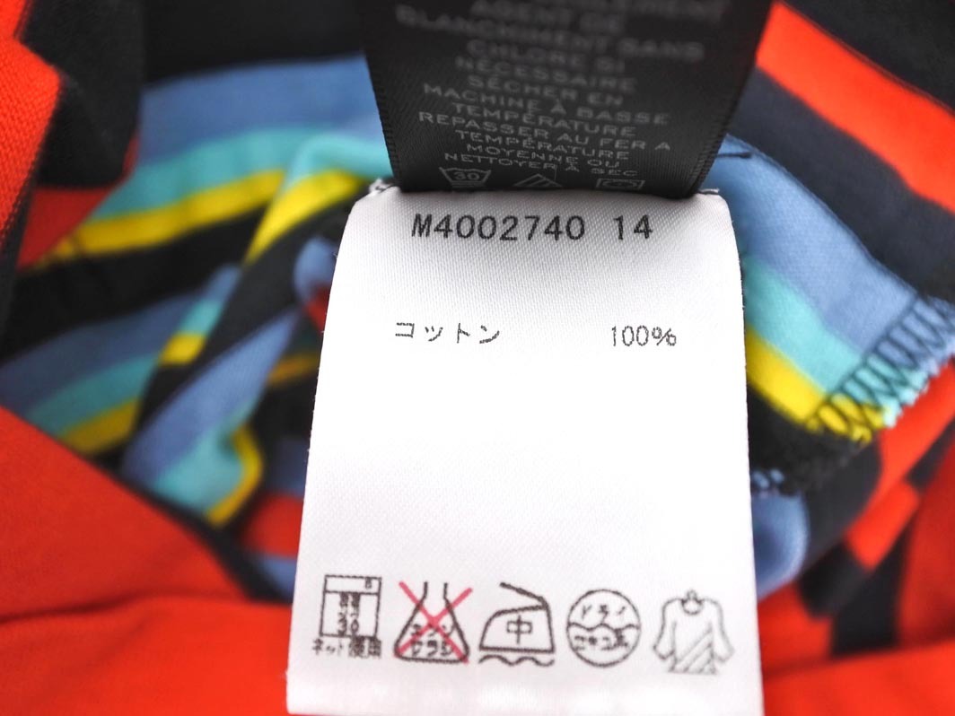MARC BY MARC JACOBS マークバイマークジェイコブス ボーダー ノースリーブ ワンピース sizeS/黒ｘ赤 ■◆ ☆ ffb9 レディース