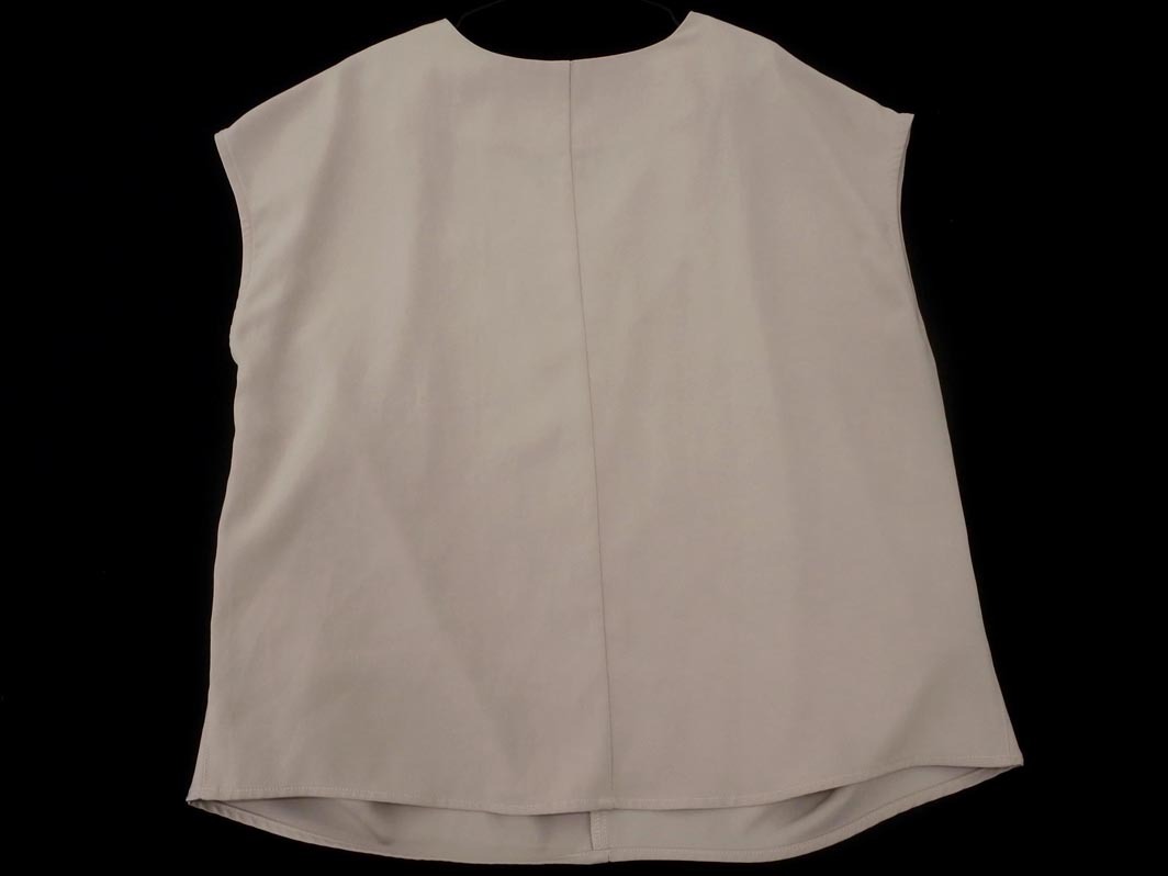 ネコポスOK N. エヌ ナチュラルビューティーベーシック フレンチスリーブ ブラウス シャツ sizeM/グレージュ ■◆ ☆ ffb9 レディース