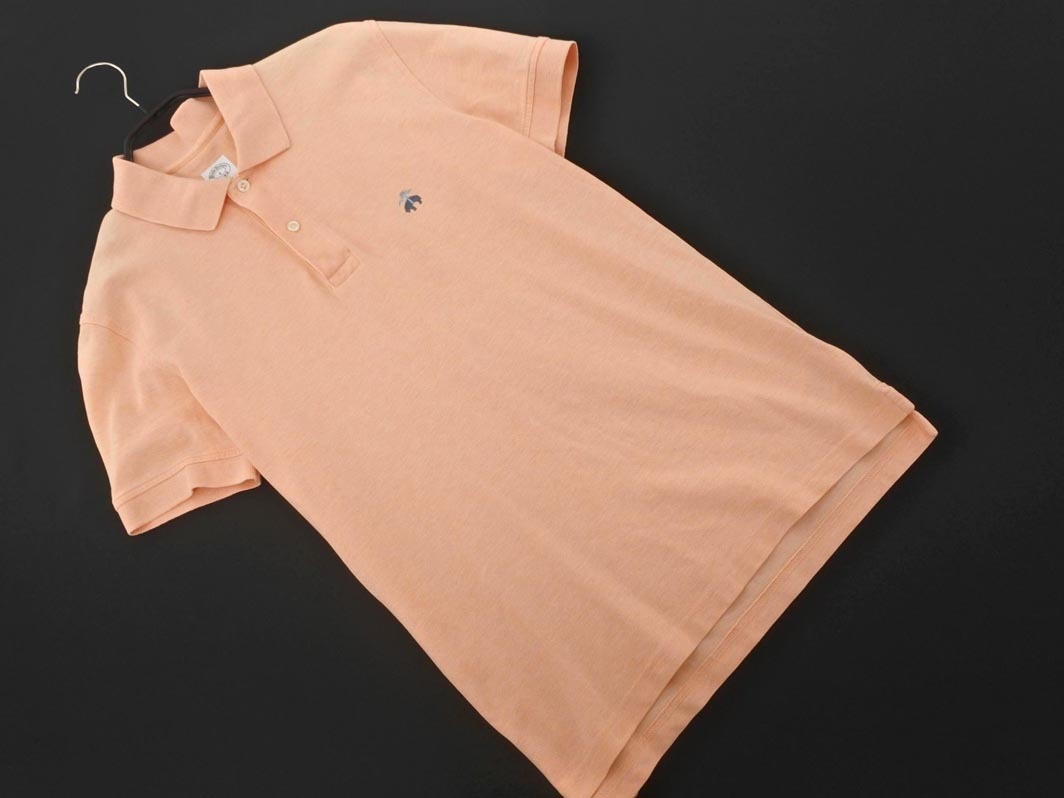 ネコポスOK BROOKS BROTHERS ブルックスブラザーズ ポロシャツ sizeS/サーモンピンク ■◆ ☆ ffc3 メンズ