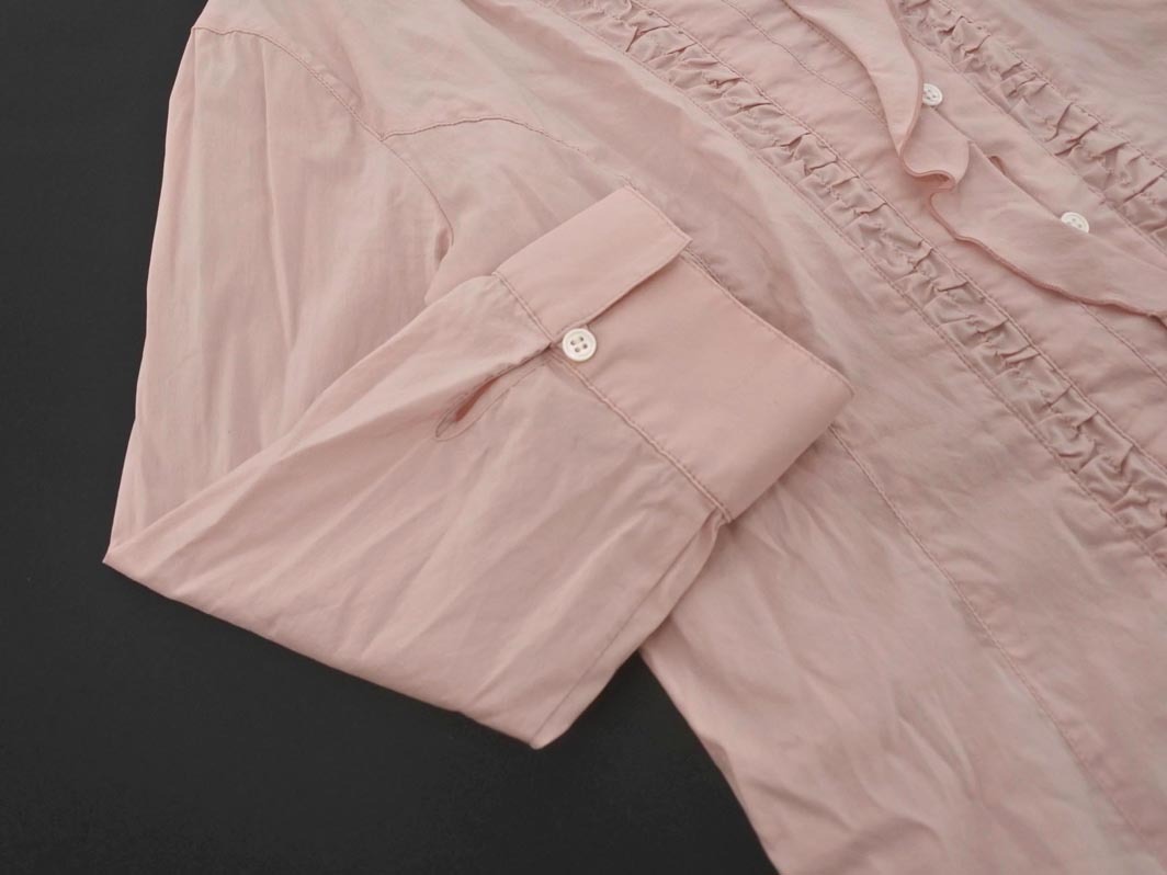 ネコポスOK SONIA RYKIEL ソニアリキエル フリル ブラウス シャツ size40/ピンク ■◇ ☆ ffc3 レディース