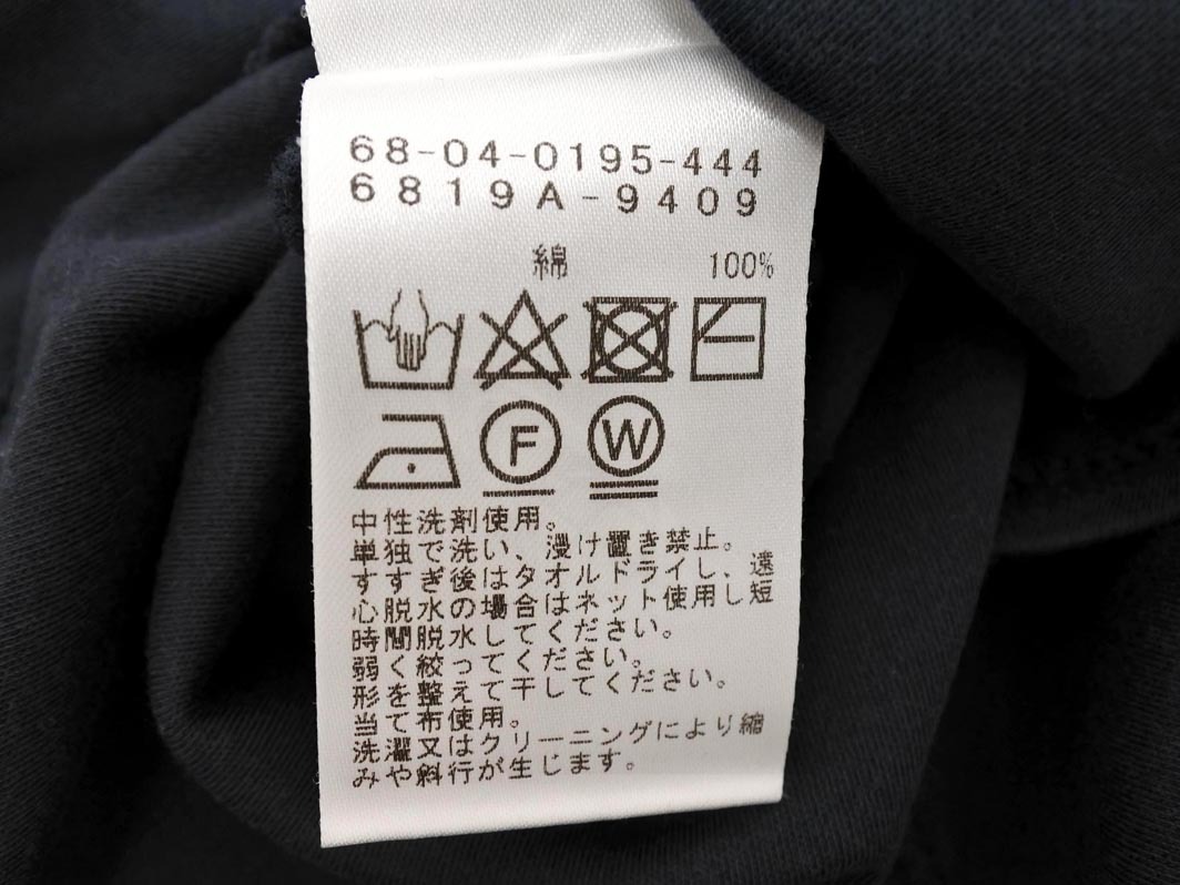 ネコポスOK Demi-Luxe BEAMS デミルクスビームス ラウンドスリット カットソー 紺 ■◆ ☆ ffc4 レディース