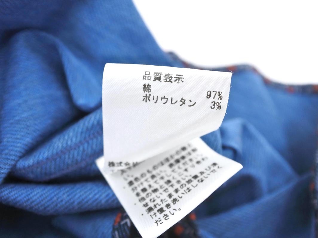 BARNEYS NEW YORK バーニーズ ニューヨーク 総柄 ストレッチ シャツ size1/紺 ◇■ ☆ ffc4 メンズ