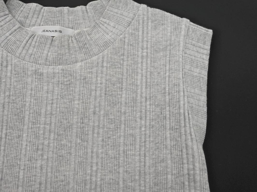 кошка pohs OK JEANASIS Jeanasis безрукавка cut and sewn sizeF/ серый #* * ffc4 женский