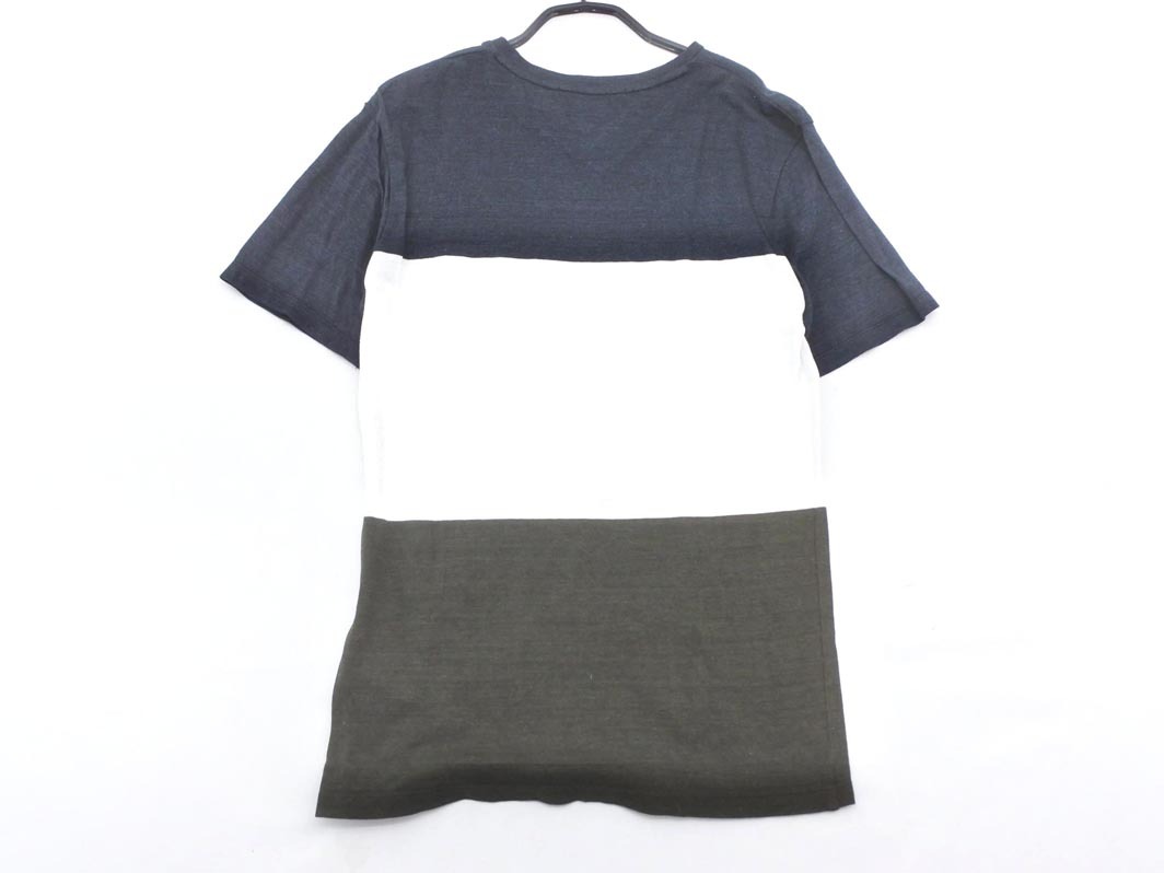 EDIFICE エディフィス ポケット Tシャツ sizeS/紺ｘ白ｘカーキ ■◆ ☆ ffc4 メンズ