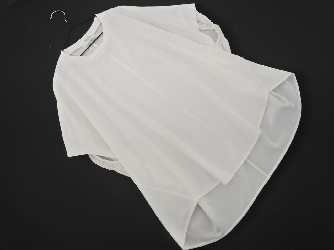 OPAQUE オペーク ドルマン プルオーバー カットソー sizeM/白 ■◆ ☆ ffc5 レディース