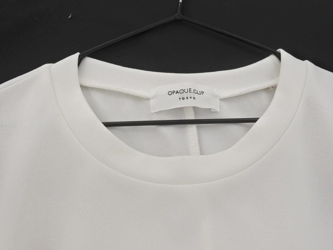 OPAQUE オペーク ドルマン プルオーバー カットソー sizeM/白 ■◆ ☆ ffc5 レディース
