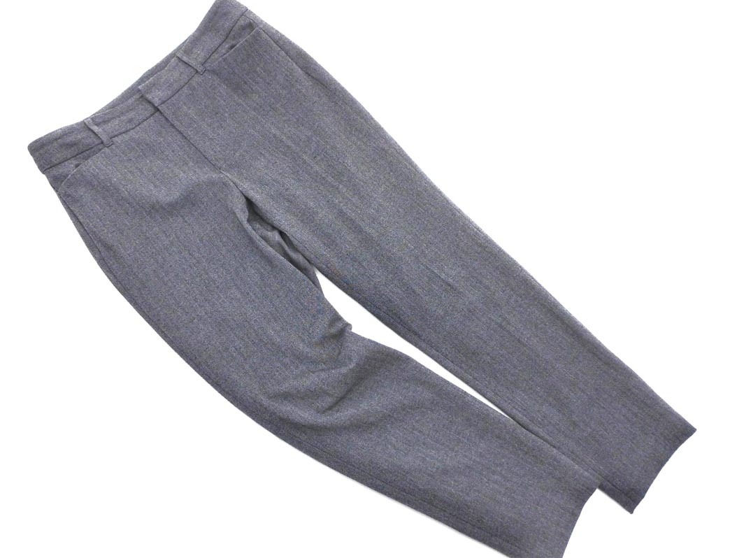 LAUTREAMONT ロートレアモン ヘリンボーン テーパード パンツ size40/グレー ■■ ☆ ffc7 レディース