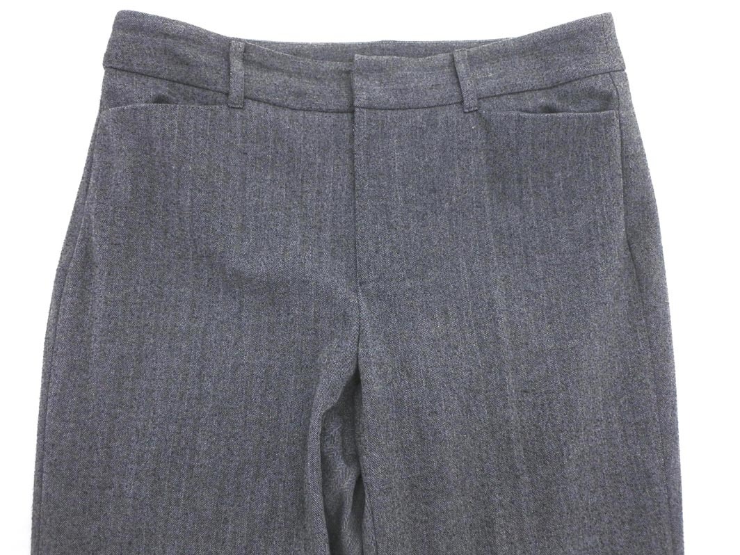 LAUTREAMONT ロートレアモン ヘリンボーン テーパード パンツ size40/グレー ■■ ☆ ffc7 レディース