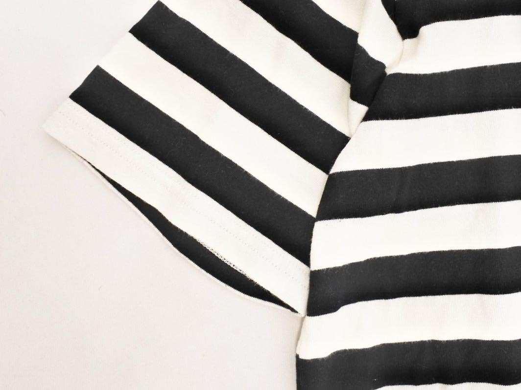 w closet ダブルクローゼット ボーダー カットソー sizeF/白x黒 ■◆ ☆ ffc7 レディース_画像3