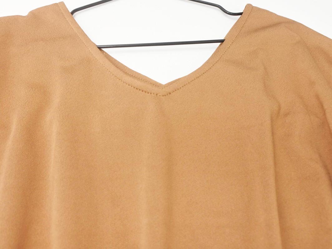 INGNI イング Vネック Aライン ワンピース sizeM/茶 ■◆ ☆ ffc6 レディース_画像2