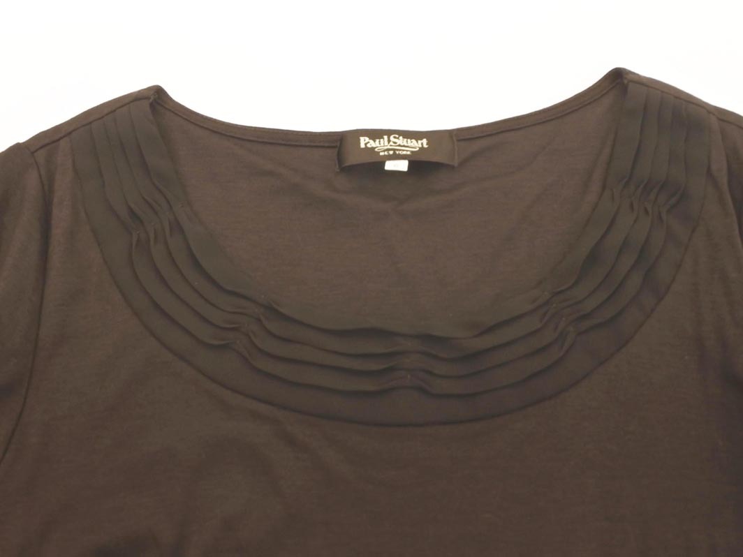 кошка pohs OK PAUL STUART paul (pole) Stuart cut and sewn size6/ чай #* * ffd0 женский