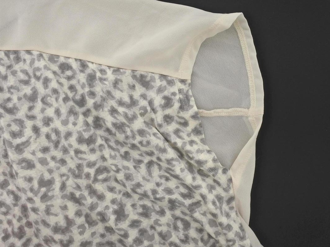 ネコポスOK BEAUTY & YOUTH ビューティ&ユース ユナイテッドアローズ シアー ブラウス シャツ オフホワイト ■◆ ☆ ffd0 レディース_画像3