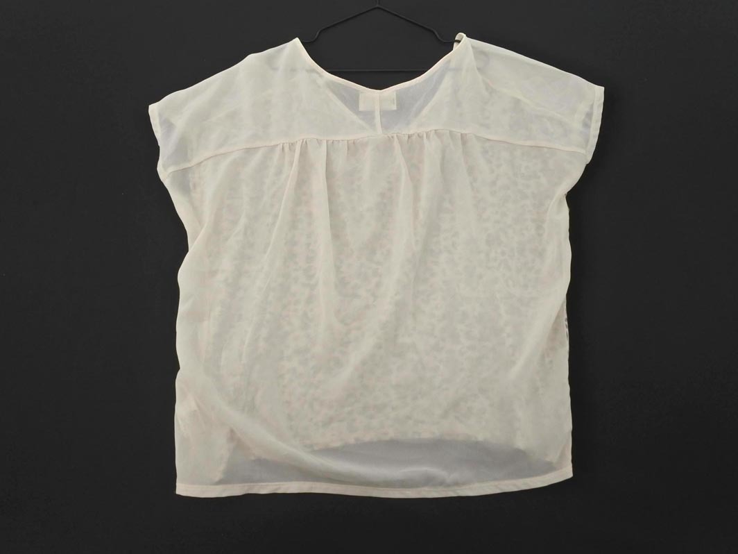 ネコポスOK BEAUTY & YOUTH ビューティ&ユース ユナイテッドアローズ シアー ブラウス シャツ オフホワイト ■◆ ☆ ffd0 レディース_画像5