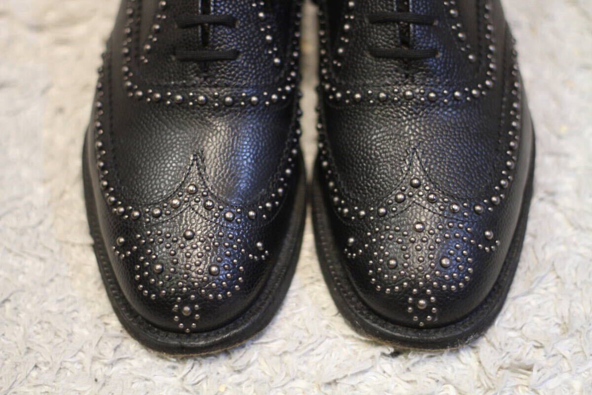 【極美品】Church's スタッズ フルブローグ グレインレザー BURWOOD 60F(Last81 バーウッド ウィングチップ チャーチ Chetwynd Consul)