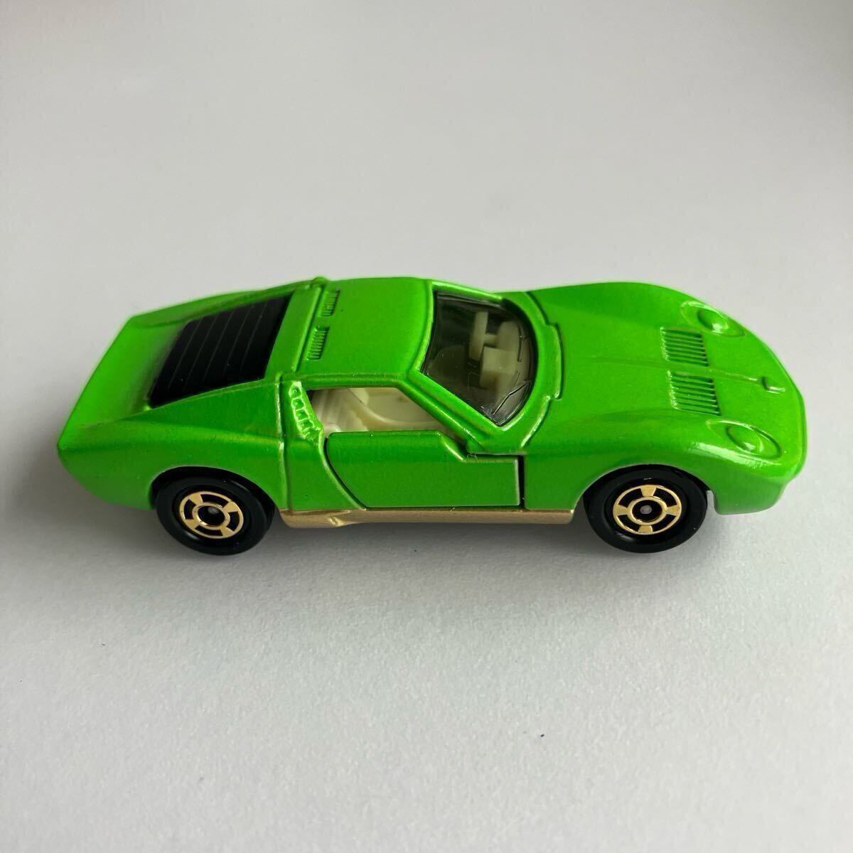 # распроданный } Tomica No.F40[ сделано в Японии ] Lamborghini Miura SV( суперкар B комплект / подарок одиночный товар )* б/у коробка нет Y1 иен ~ { стоимость доставки Y180~}