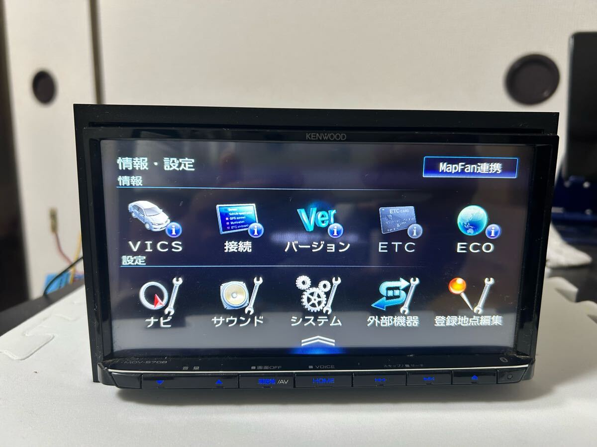 ★ KENWOOD MDV-S708 ★SDナビ地図データ2020年 ★モデル2021