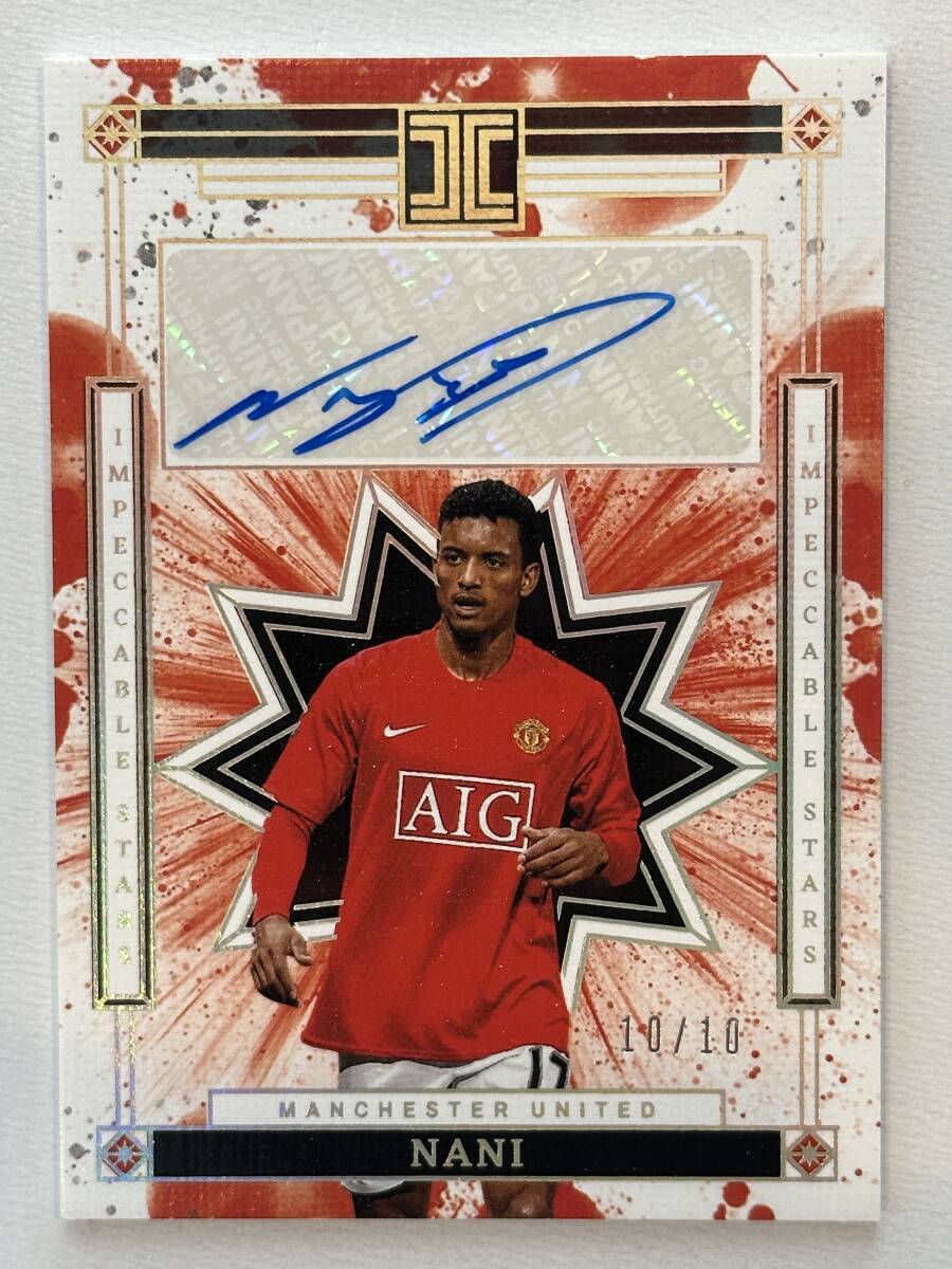 ナニ サインカード Nani 2025 Panini Impeccable Impeccalbe Stars Auto Gold