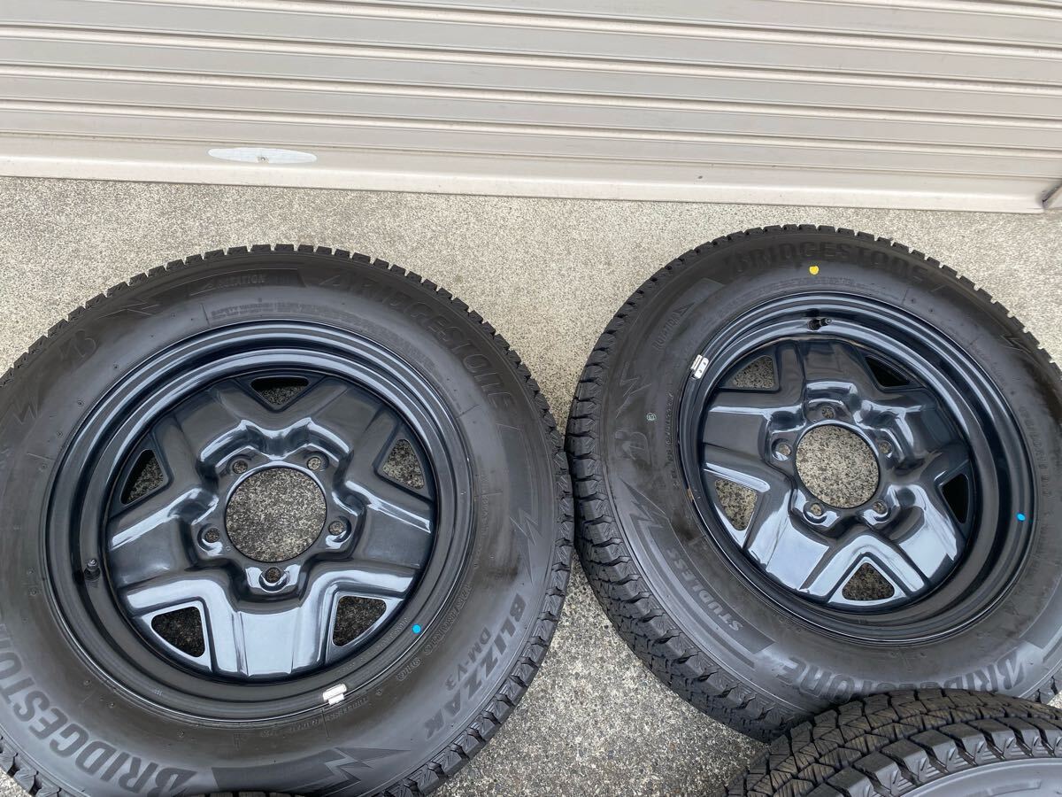  пробег небольшой! 175/80R16 JB64 новая модель Jimny зимний железные колеса Jimny зимние шины BS Bridgestone стальное колесо шина 4шт.@ оригинальный металлический 