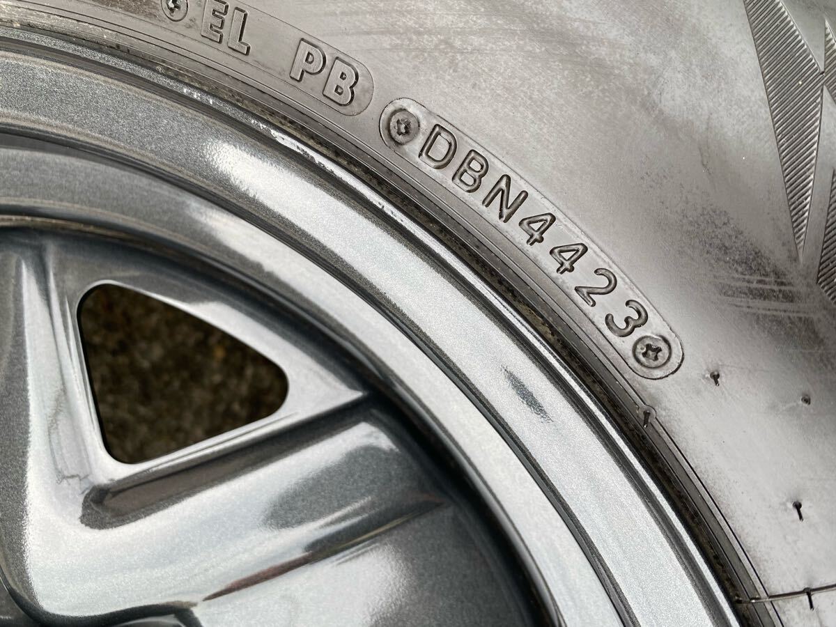  пробег небольшой! 175/80R16 JB64 новая модель Jimny зимний железные колеса Jimny зимние шины BS Bridgestone стальное колесо шина 4шт.@ оригинальный металлический 