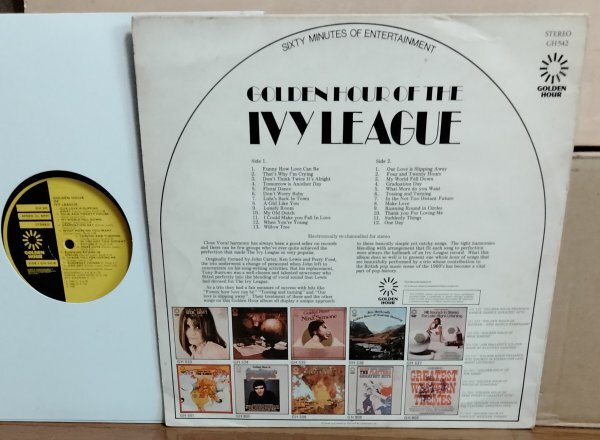 ^^ GOLDEN HOUR OF THE IVY LEAGUE [ UK GOLDEN HOUR GH 542 ] 25 SONGS]