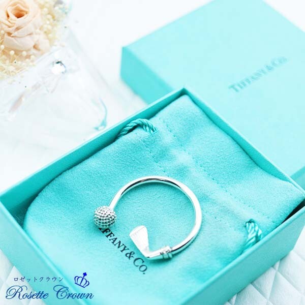 ◆新品◆値下げ交渉 は 質(zhì)問(wèn)で◆未使用◆ティファニー◆ゴルフキーリング ◆