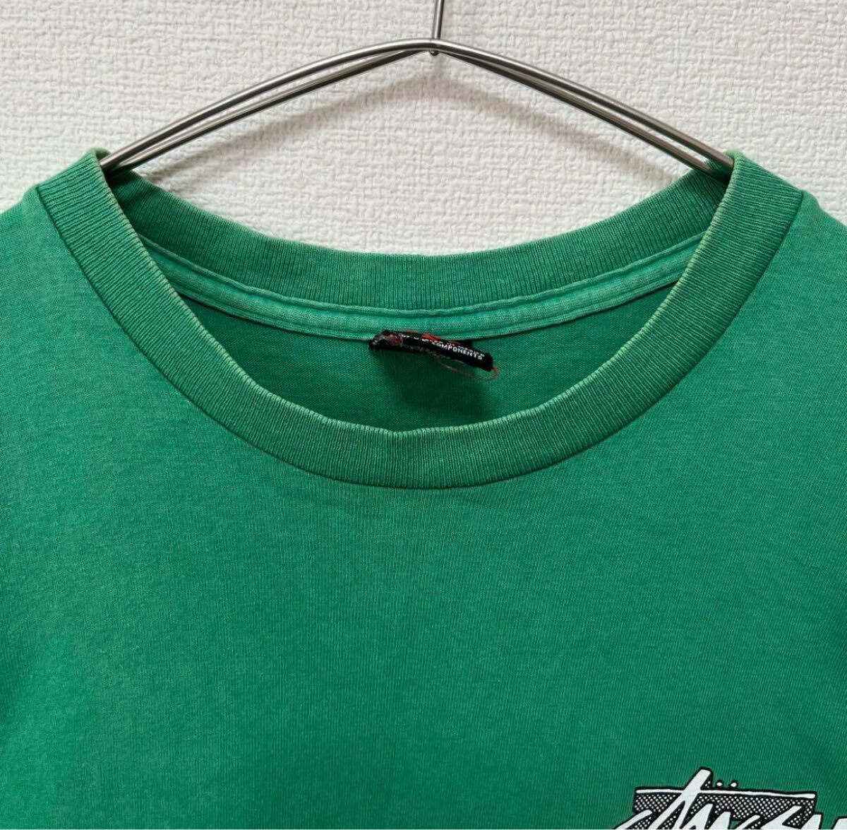 Stussy ステューシー グリーン 緑 Tシャツ Mサイズ グラフィック 古著 半袖Tシャツ