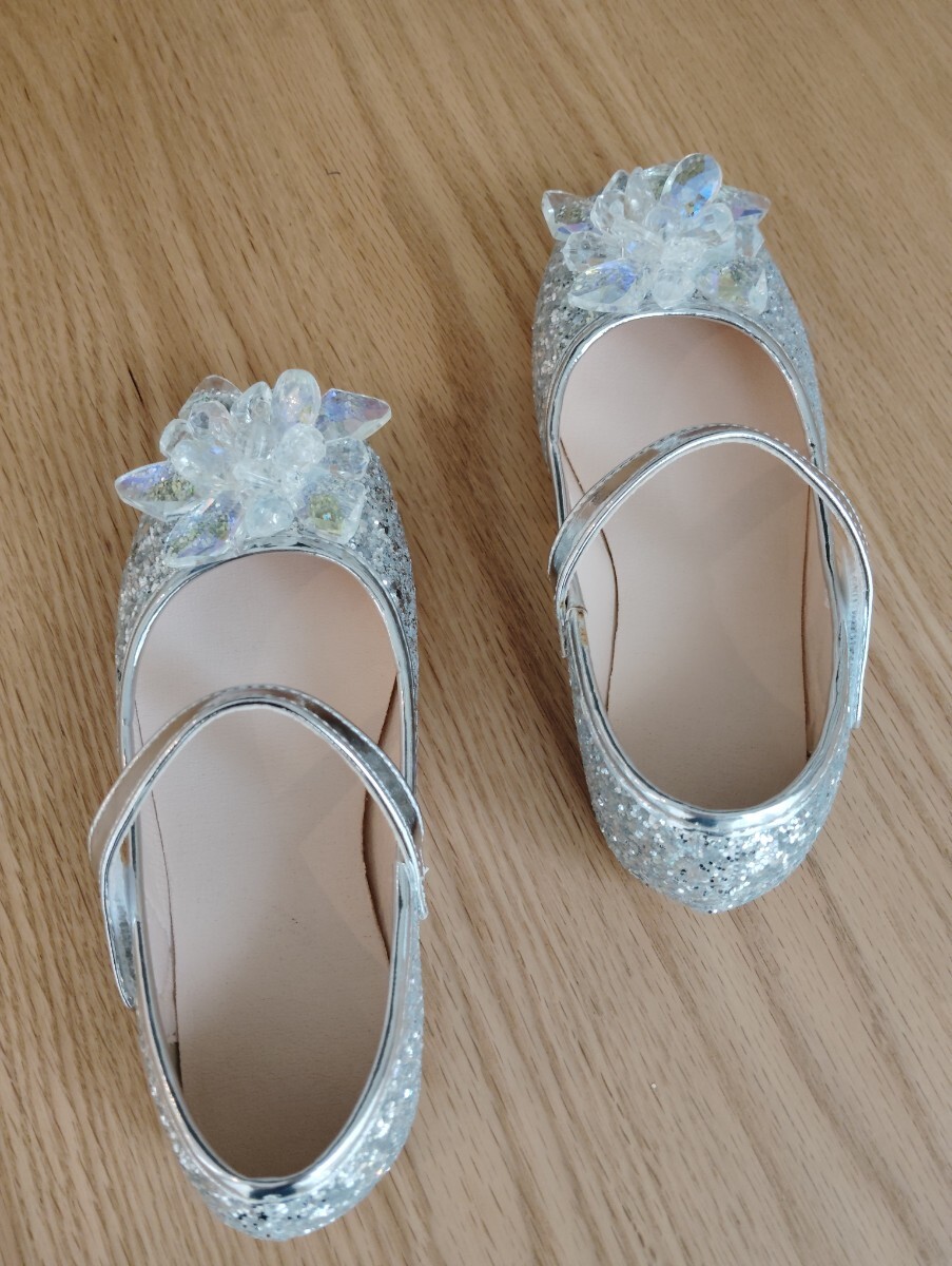 getsu платье балетки серебряный 19cm Kirakira ламе камень большой украшение 