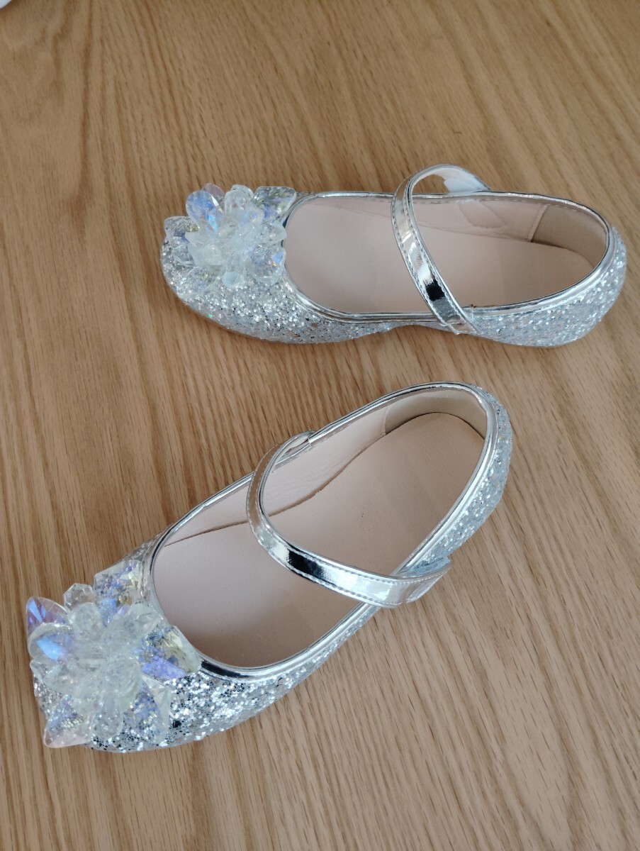 getsu платье балетки серебряный 19cm Kirakira ламе камень большой украшение 