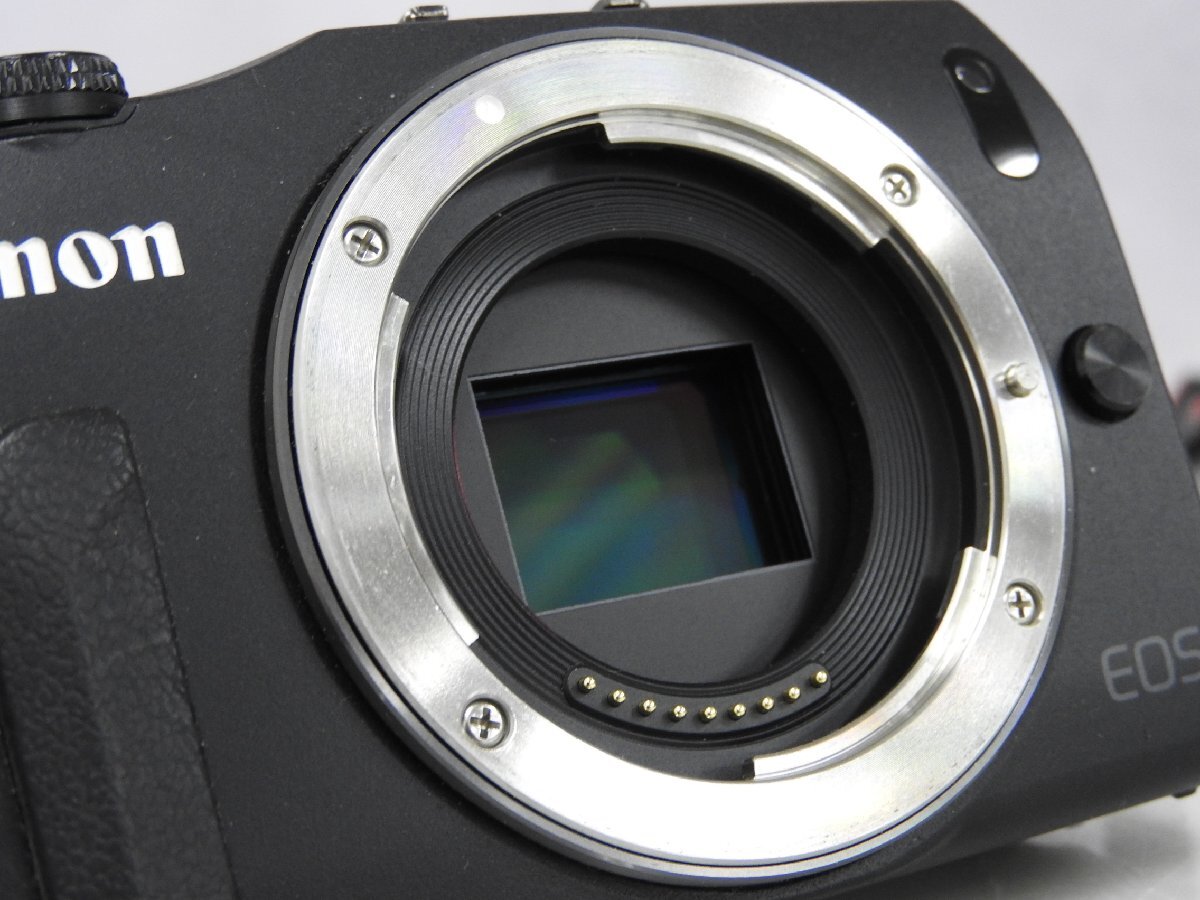 【】Canon EOS M + EF-M 22mm F2 STM + EF 40mm f2.8 STM + EF 50mm 1.8 II ミラーレス一眼レフカメラ レンズセット キャノン 3048680