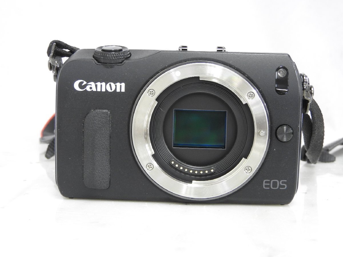 【】Canon EOS M + EF-M 22mm F2 STM + EF 40mm f2.8 STM + EF 50mm 1.8 II ミラーレス一眼レフカメラ レンズセット キャノン 3048680