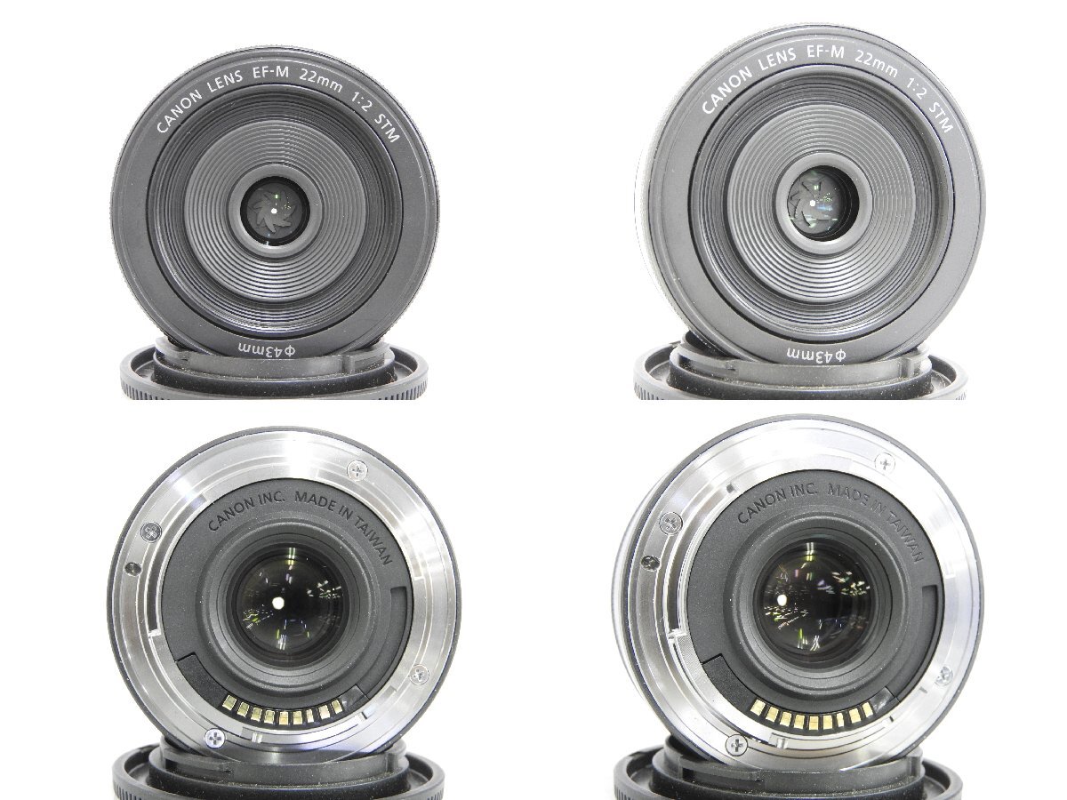 【】Canon EOS M + EF-M 22mm F2 STM + EF 40mm f2.8 STM + EF 50mm 1.8 II ミラーレス一眼レフカメラ レンズセット キャノン 3048680