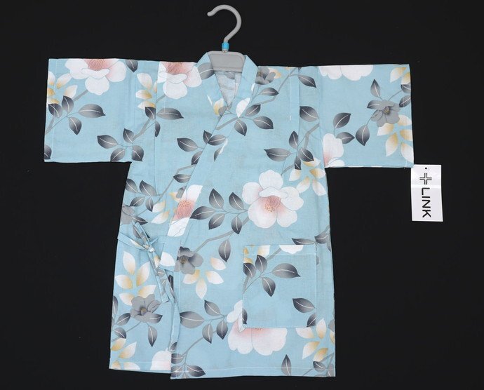 ★はしもと屋★メール便で送料無料!!【女の子用甚平-130cm】 綿素材 仕立て済み 新品 花火大會 夏祭り お土産 a8030ms