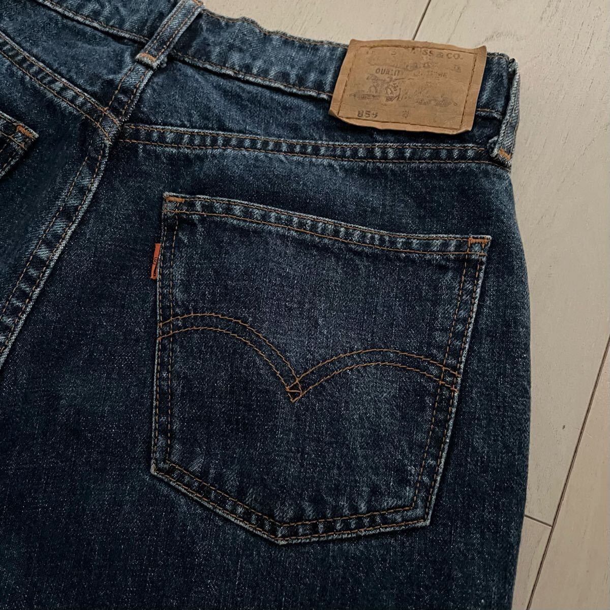 00's Levi's 859 リーバイス ストレート デニムパンツ ジーンズ オレンジタブ ジップフライ 