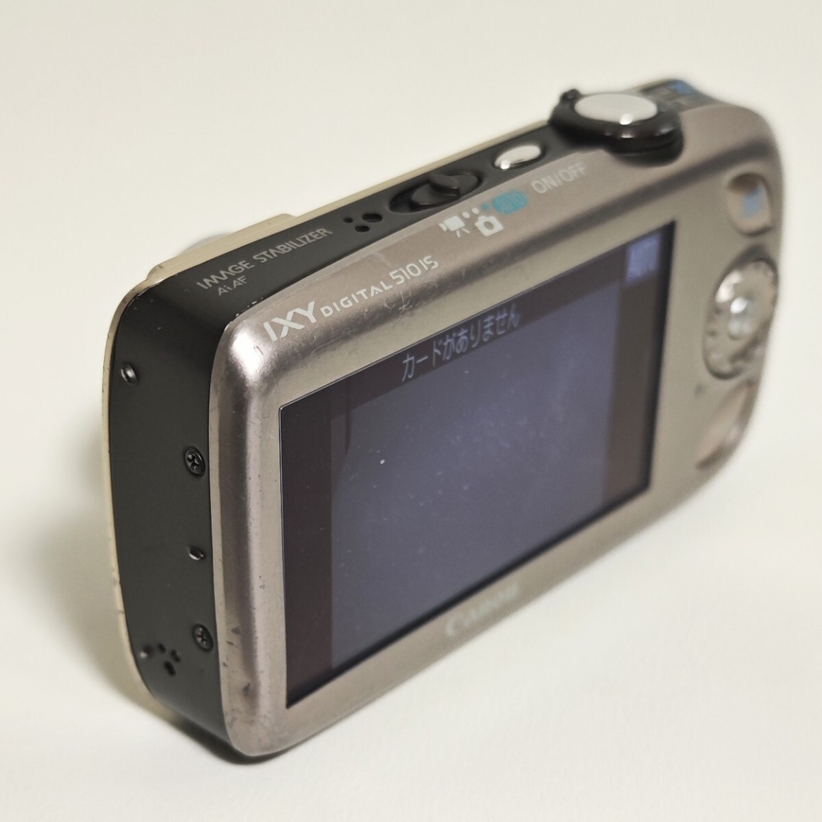 1円スタート CANON IXY 510IS 12.1MEGAPIXELS コンパクトデジタルカメラ ゴールド バッテリー付