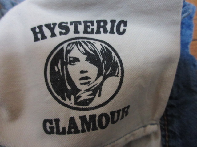 ヒステリックグラマー　 HYSTERIC GLAMOUR VIXEN GIRL刺繍 スクラッチデニムスカート　フレア　デニム　スカート　S