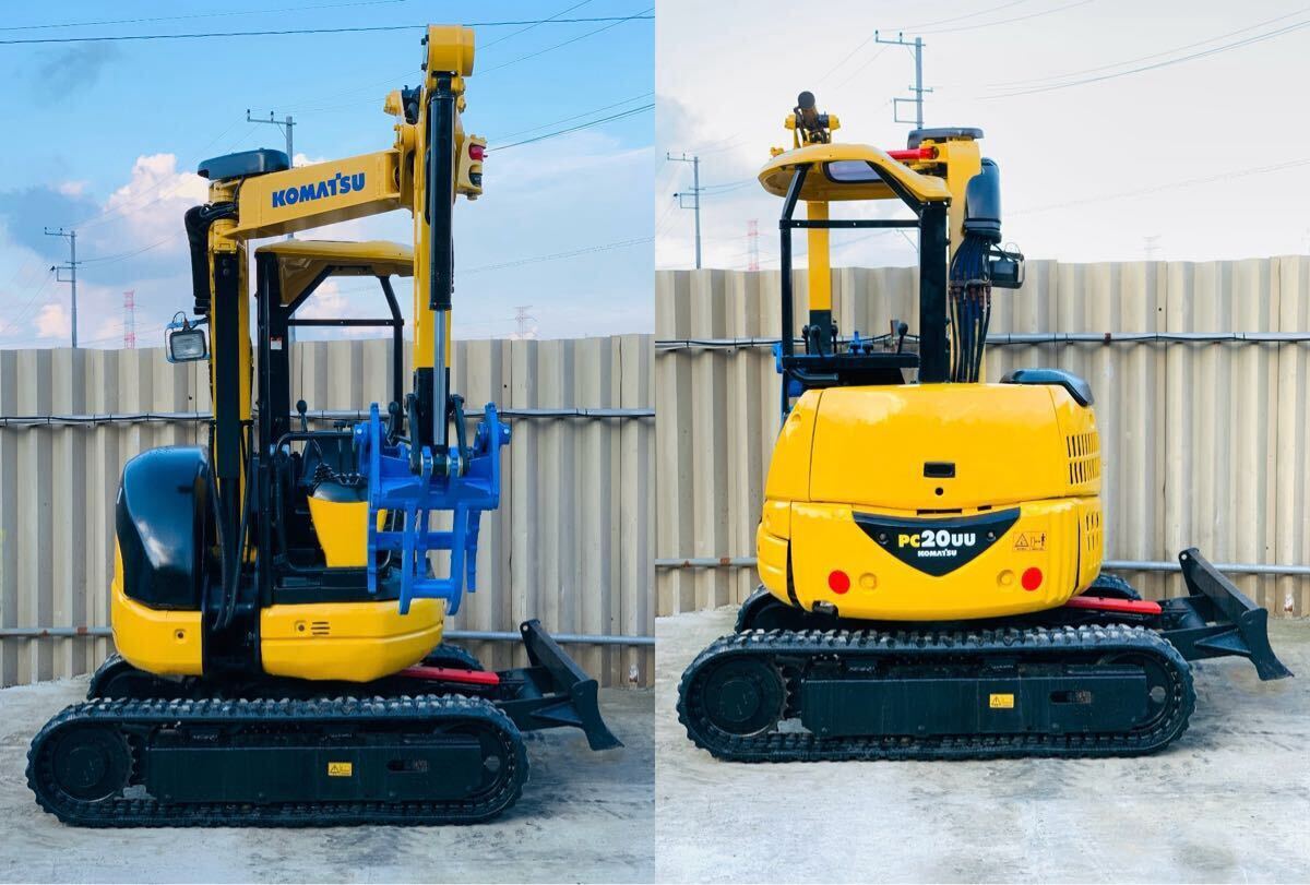  Komatsu pc20uu-3*2 тонн Class * Mini Yumbo * гидравлический совок * время работы 1249h* новый товар зажим * скоростей имеется * счетчик вес имеется * резиновая гусеница 