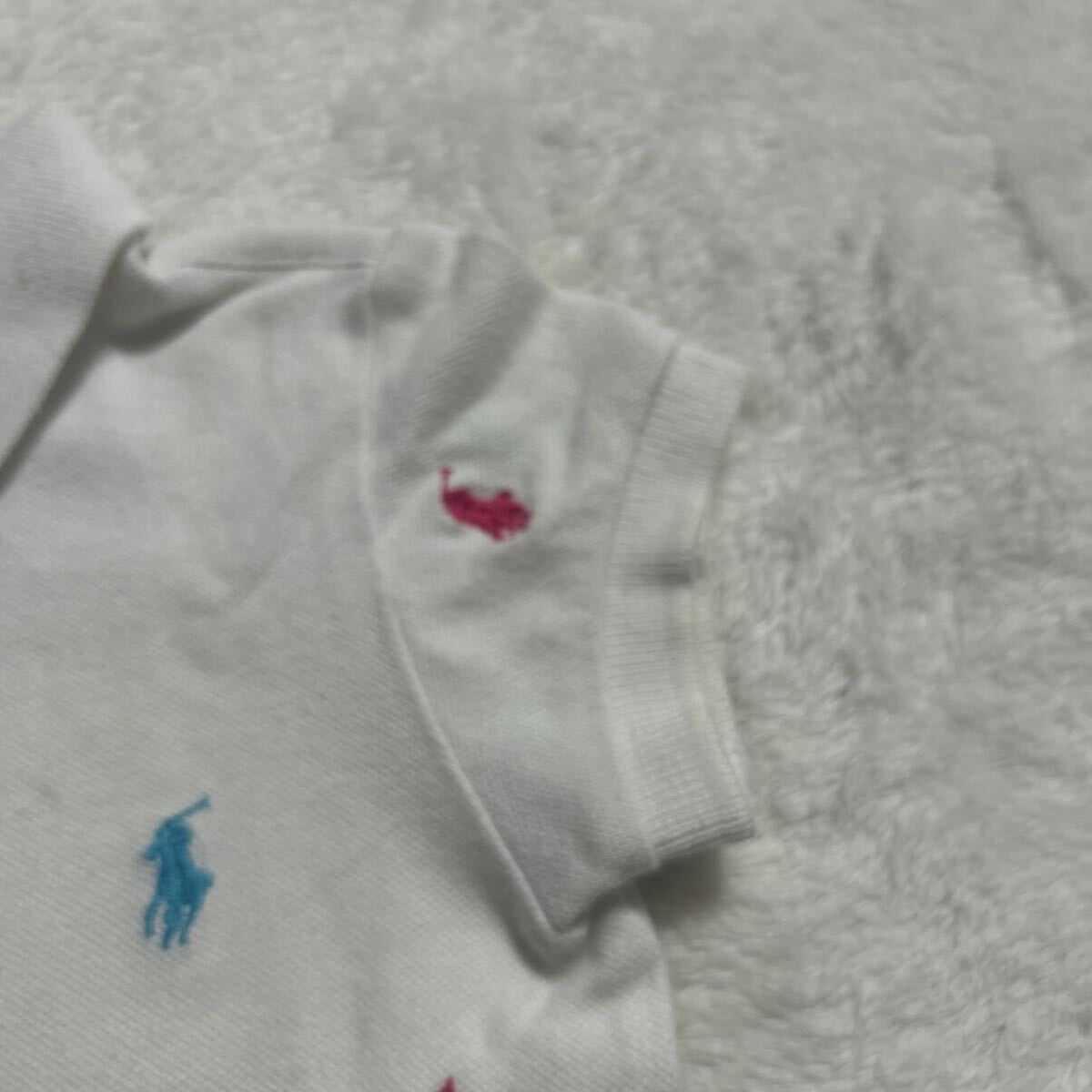 子供服キッズ☆ポロラルフローレンPOLO RALPH LAUREN☆半袖シャツ 100サイズ☆白 ホワイト 赤 緑 水色 黃色 オレンジ☆送料200円