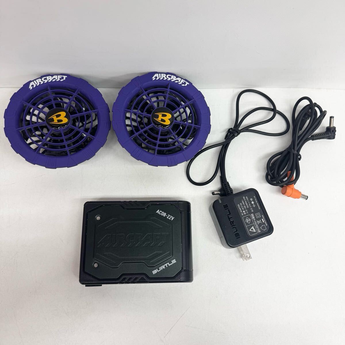 BURTLE AIR CRAFT バートル ファン?バッテリー?空調(diào)服セット AC08-1 FAN UNIT / AC08 Li-ion BATTERY 空調(diào)服/3XLサイズ