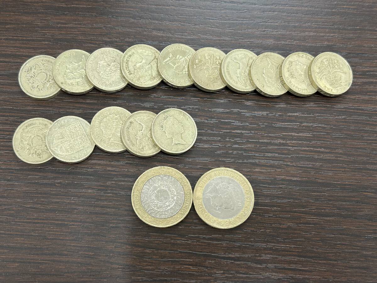 58.9ポンド分 イギリスポンド硬貨 ☆外国銭 コイン 硬貨 イギリス 19ポンド☆MW68(ヨーロッパ
