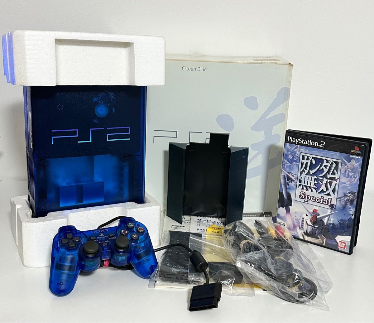 (17) * рабочее состояние подтверждено * SONY Sony PlayStation2 SCPH-37000 L ocean blue OCEAN BLUE PlayStation 2 PlayStation 2 PS2