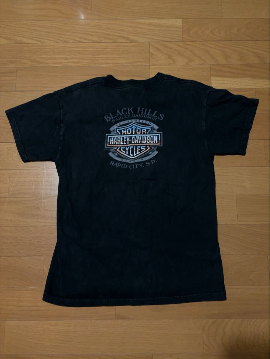 1円 スタート 激レア USA制 HARLEY DAVIDSON Tシャツ グッドプリント 雰囲気抜群 フェード 希少 レア