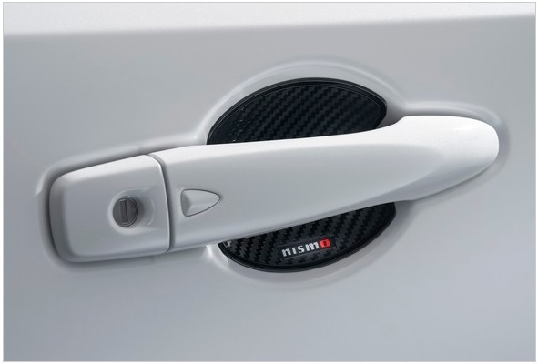 日産純正 E13 ノート オーラ nismo カーボン調(diào) ドアハンドルプロテクター NOTE