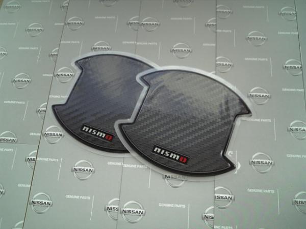 日産純正 K12 マーチ nismo カーボン調(diào) ドアハンドルプロテクター MARCH