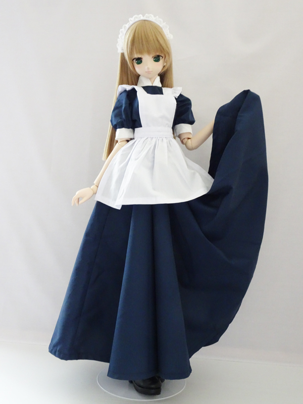 DD/スマートドール(S)　ロングメイド/パフスリーブ（紺）